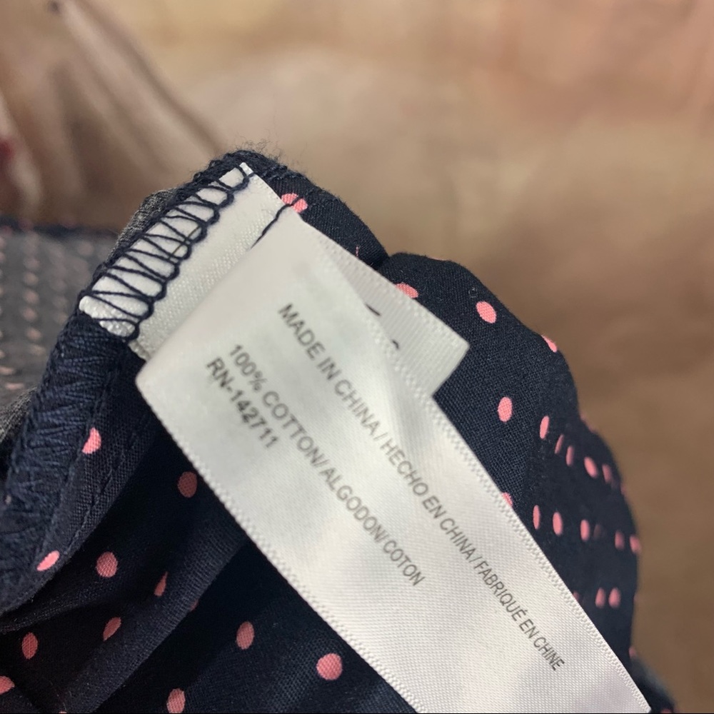 NEW Eloquii Tie Front Polka Dot Blouse - Picture 9 of 11